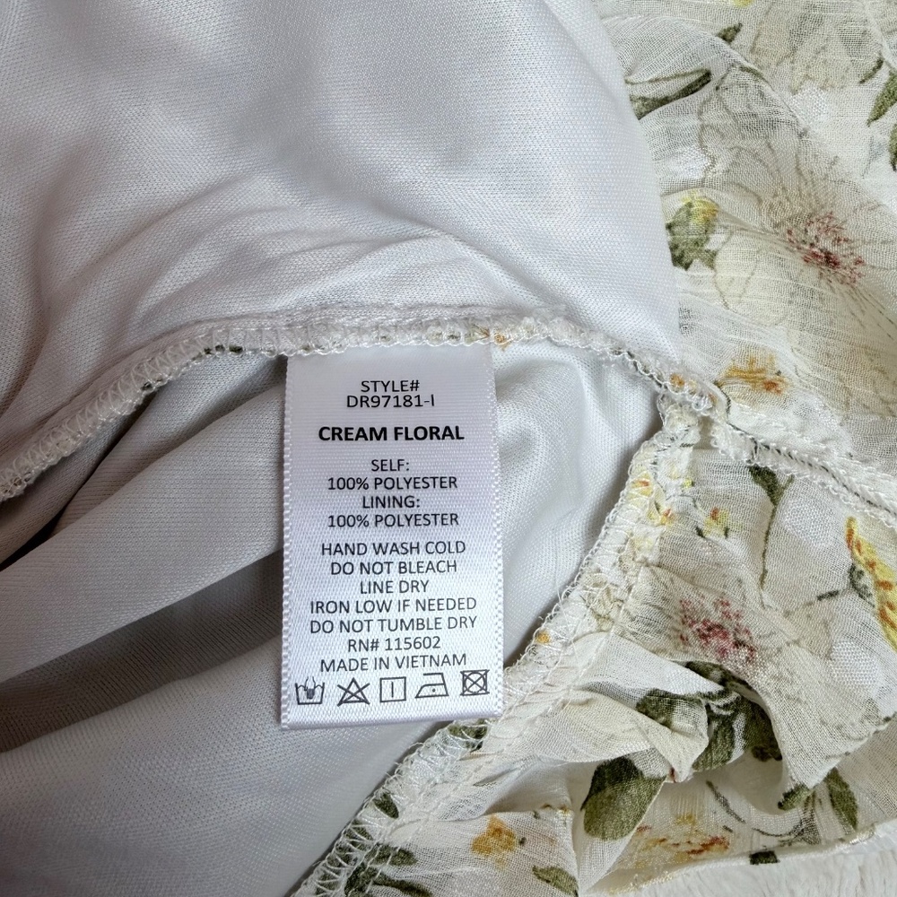 Lush Floral Ruched Ruffle Mini Dress - Picture 3 of 8
